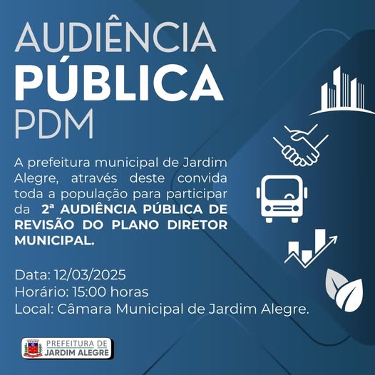 Audiência Pública - Plano Diretor Municipal